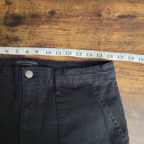 Social Standard by Sanctuary Pants Womens 14 Logan Utility Zip Ankle Stretch - Picture 6 of 11